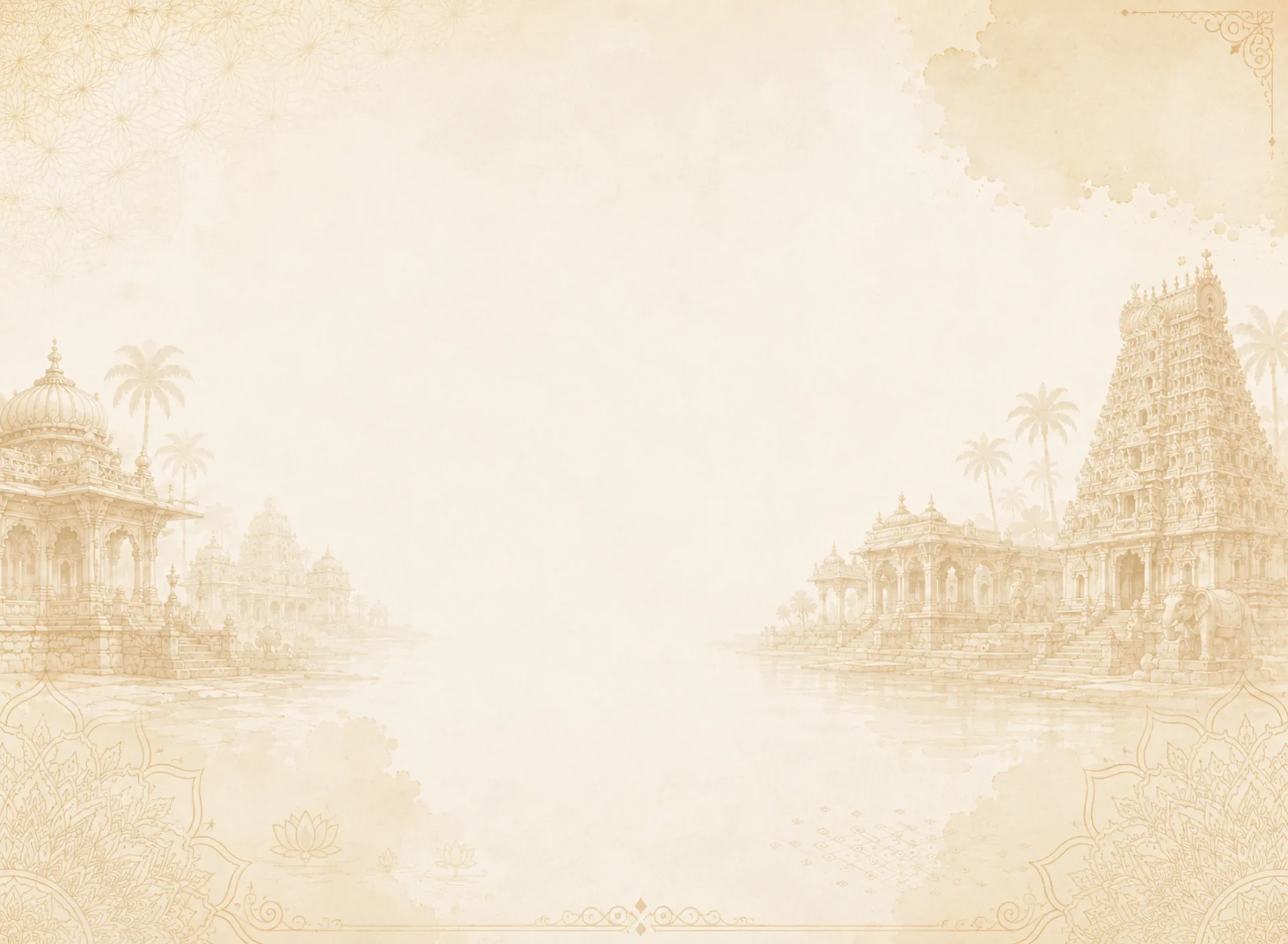Traditional South Indian Sanctuary Mobile Background